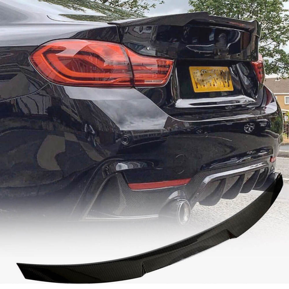 BMW 4 Series F32 Coupe 2015-2020 Rear Trunk Spoiler Dry Carbon Fiber-Ahacarbon