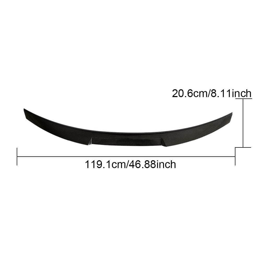 BMW 4 Series F32 Coupe 2015-2020 Rear Trunk Spoiler Dry Carbon Fiber-Ahacarbon