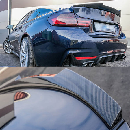 BMW 4 Series F32 Coupe 2015-2020 Rear Trunk Spoiler Dry Carbon Fiber-Ahacarbon