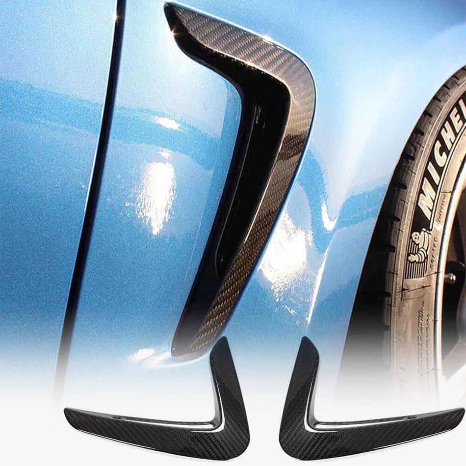 BMW 4 Series F32 F33 F36 2014-2019 Side Air Fender Vents Dry Carbon Fiber-Ahacarbon
