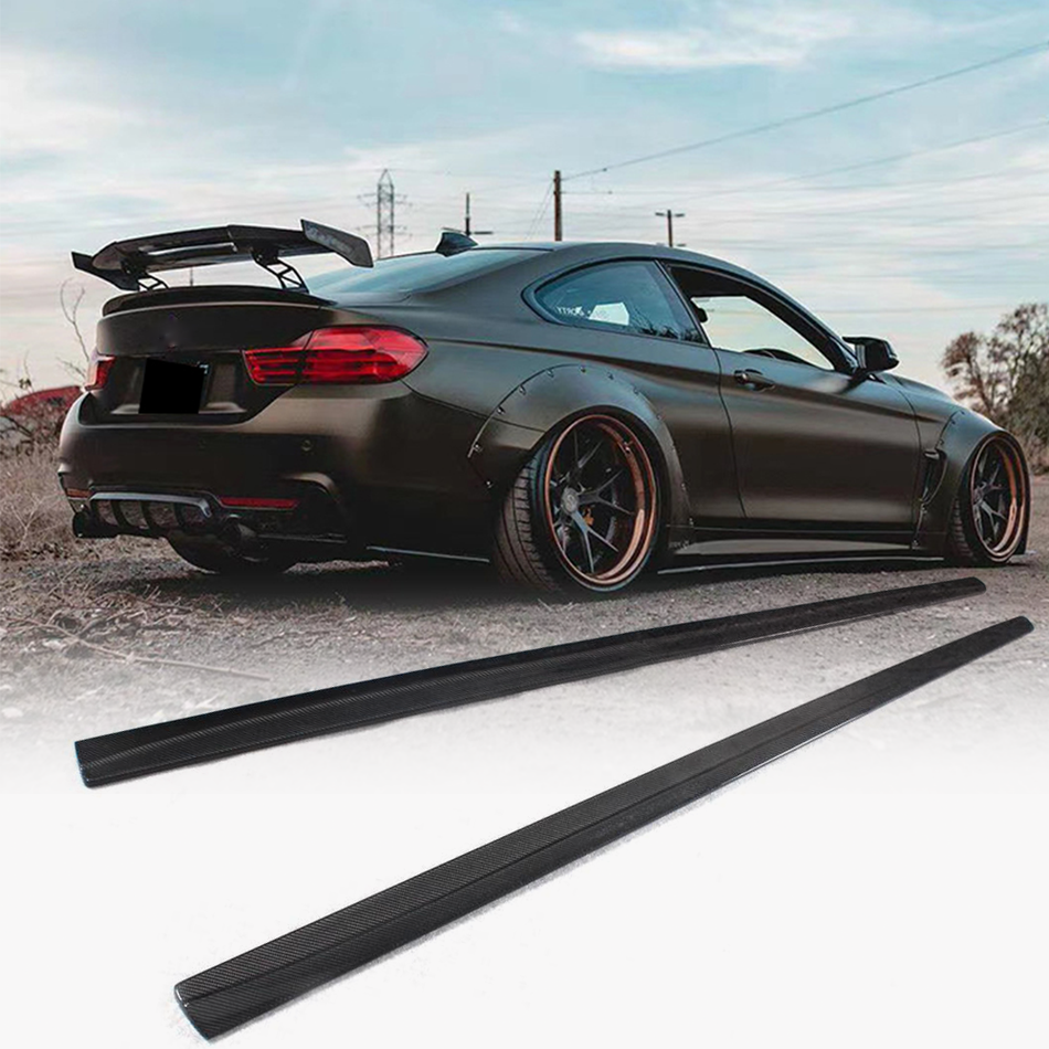 BMW 4 Series F32 F33 M Sport 2014-2019 Side Skirts Carbon Fiber/ABS-Ahacarbon
