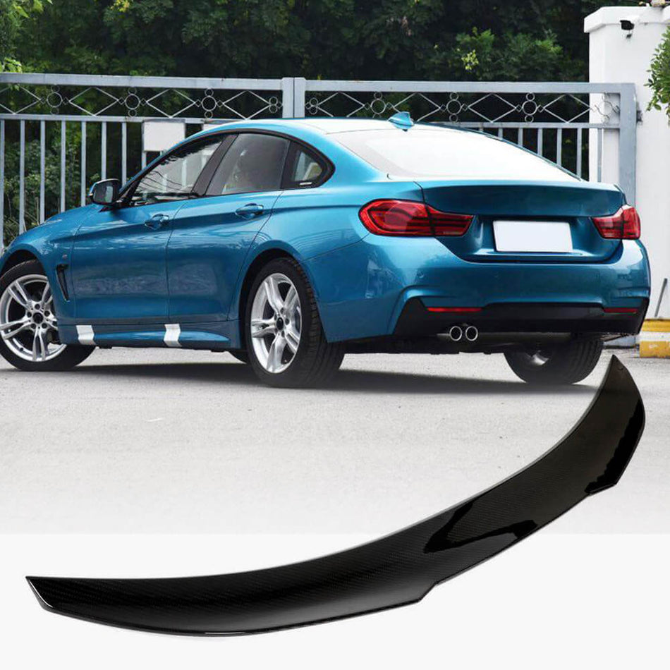 BMW 4 Series F36 2015-2020 Rear Trunk Spoiler Dry Carbon Fiber-Ahacarbon