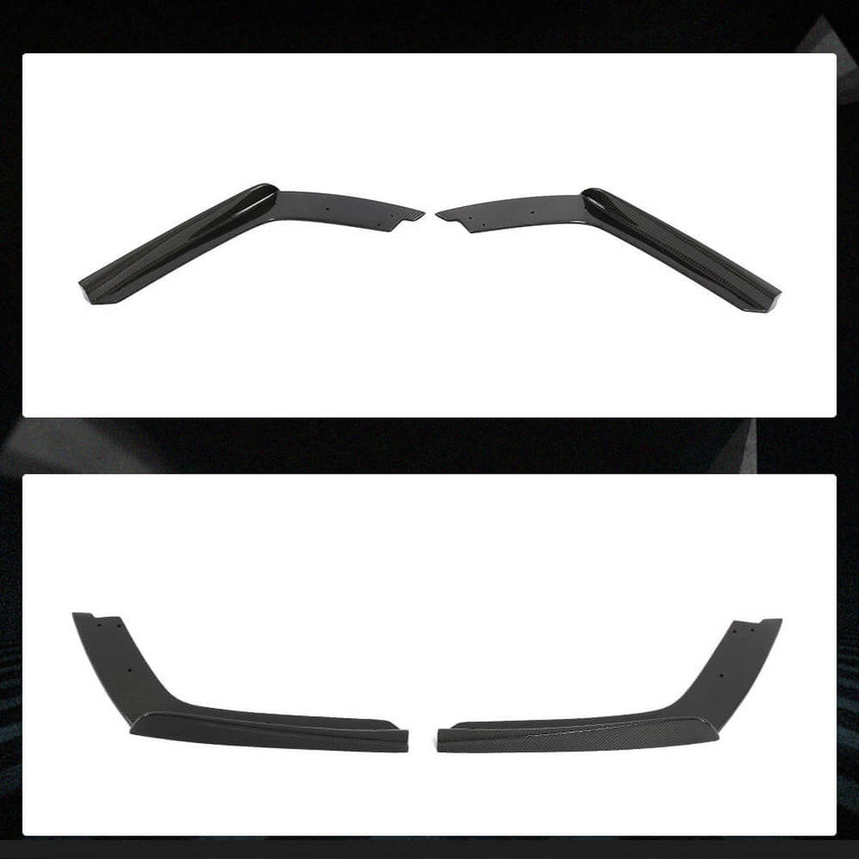 BMW 4 Series F82 M4 2013-2018 Rear Bumper Splitters Full Carbon Fiber-Ahacarbon
