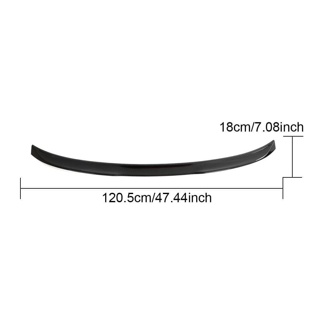 BMW 4 Series G22 420i 430i M440i G82 M4 2021-2023 Rear Trunk Spoiler Dry Carbon Fiber-Ahacarbon