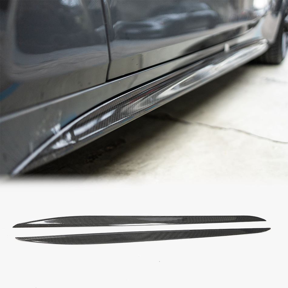 BMW 4 Series G22 G23 M Sport 2020-2022 Side Skirts Carbon Fiber-Ahacarbon