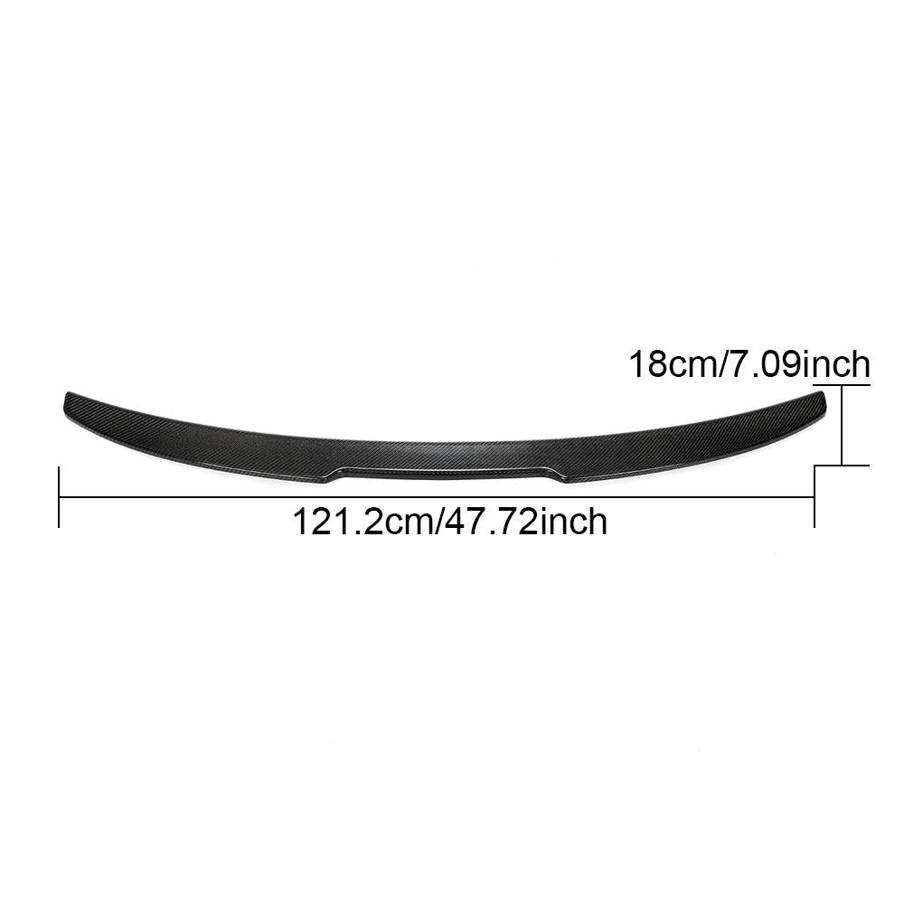 BMW 4 Series G22, G82 M4 Coupe 2021-2025 Rear Trunk Spoiler Carbon Fiber-Ahacarbon