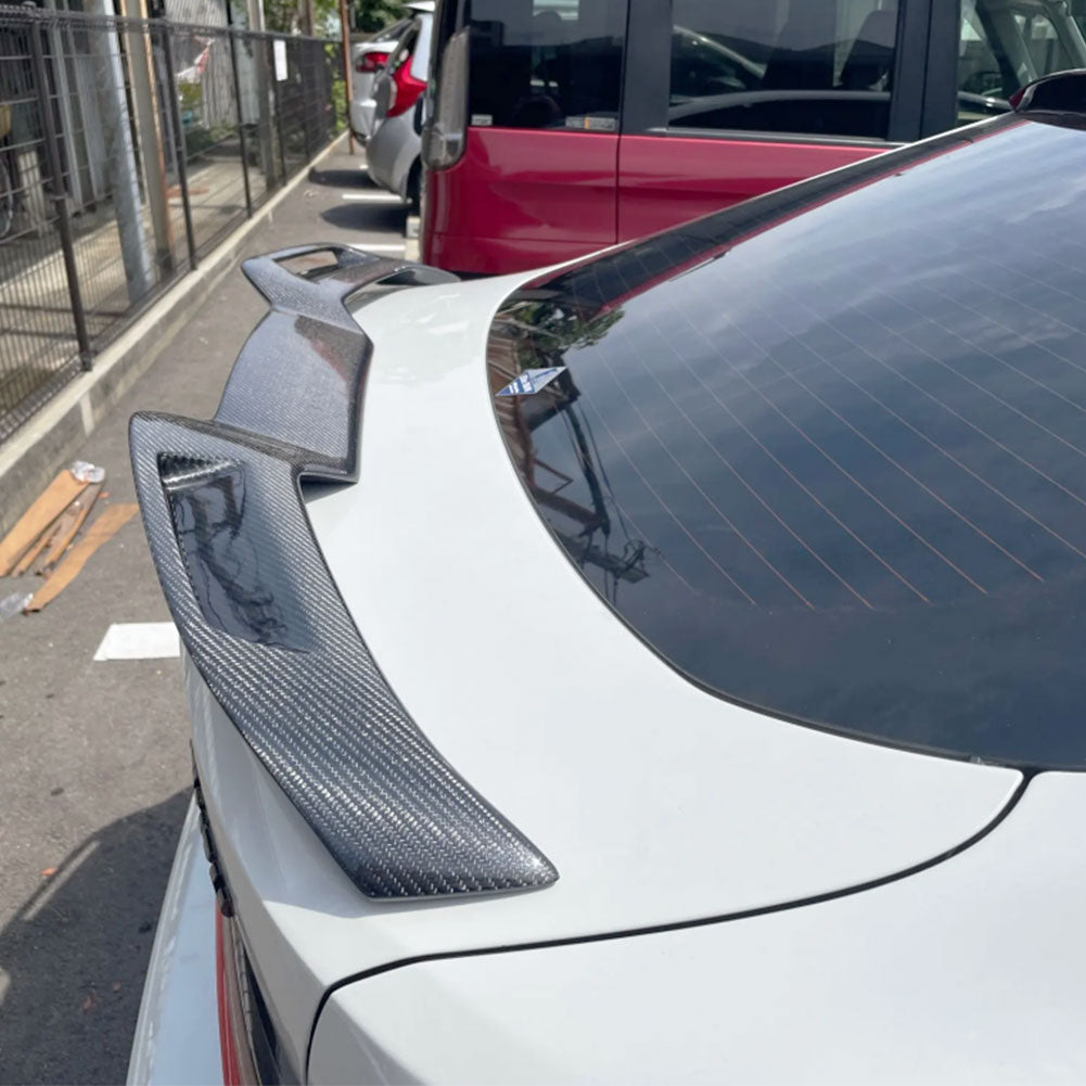 BMW 4 Series G22, G82 M4 Coupe 2021-2025 Rear Trunk Spoiler Carbon Fiber-Ahacarbon
