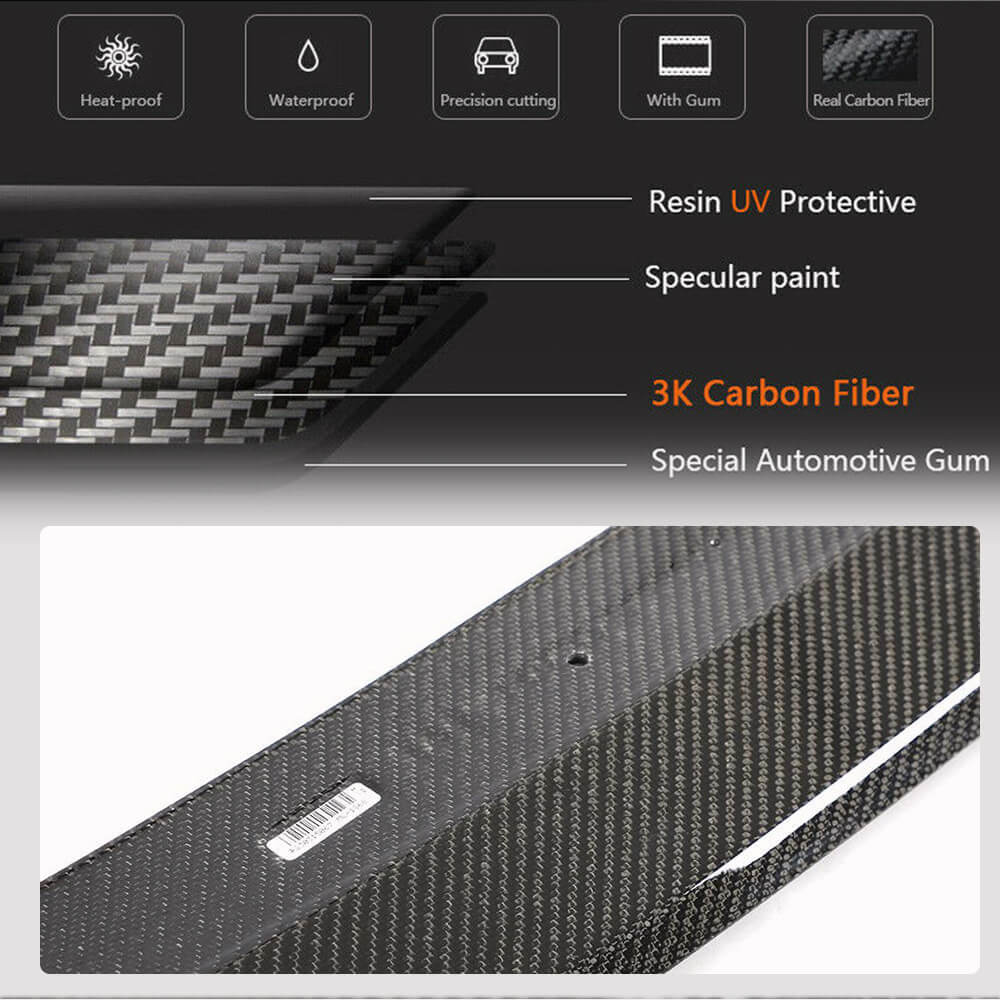 BMW 4 Series G26 I4 420i 430i 440i M-Sport 4 Door 2021-2023 Front Bumper Lip Carbon Fiber-Ahacarbon