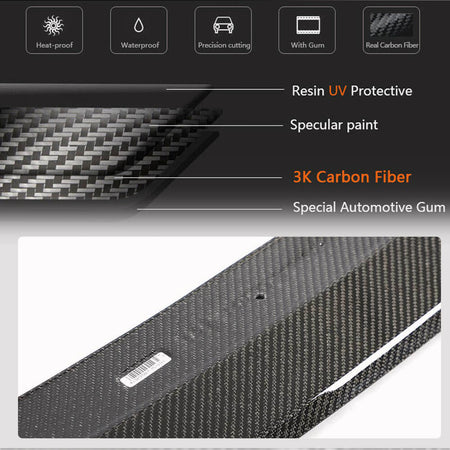 BMW 4 Series G26 I4 420i 430i 440i M-Sport 4 Door 2021-2023 Front Bumper Lip Carbon Fiber-Ahacarbon