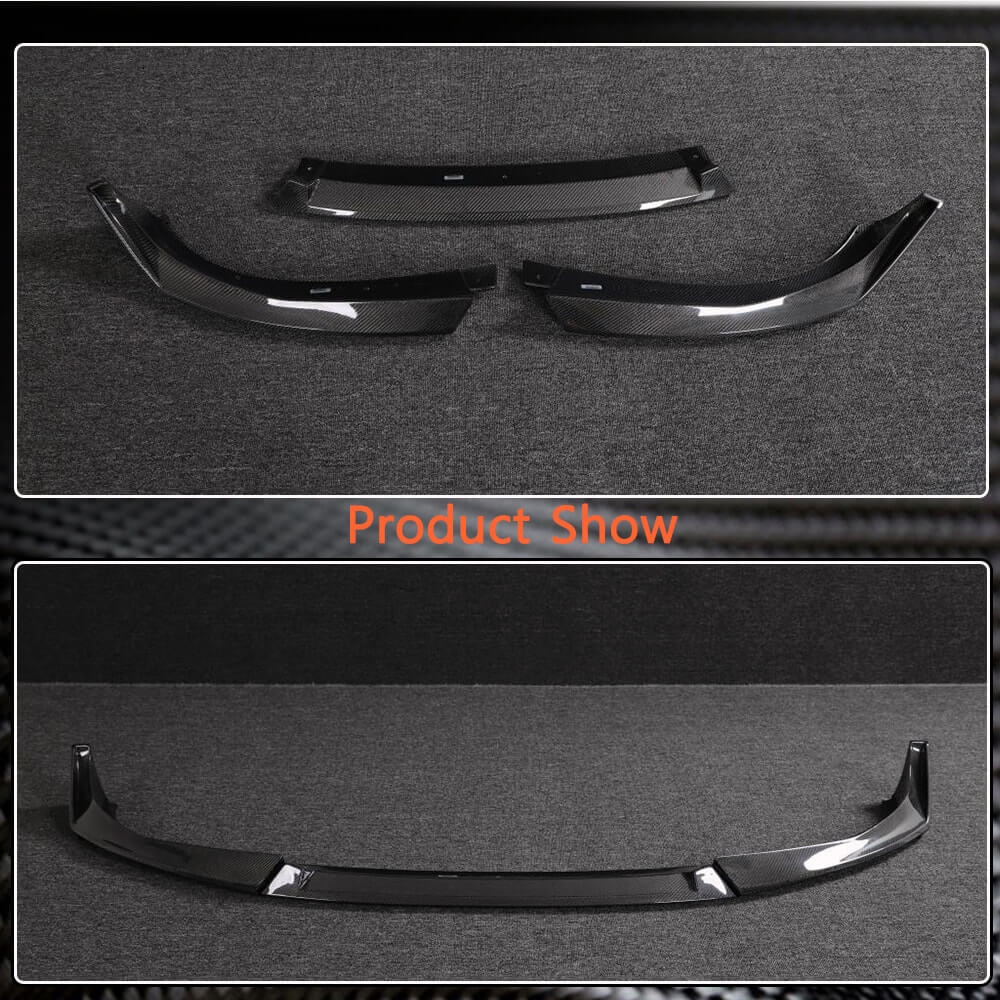 BMW 4 Series G26 I4 420i 430i 440i M-Sport 4 Door 2021-2023 Front Bumper Lip Carbon Fiber-Ahacarbon