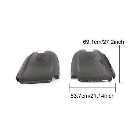 BMW 4 Series G82 G83 M4 2021-2024 Seat Back Cover Dry Carbon Fiber-Ahacarbon
