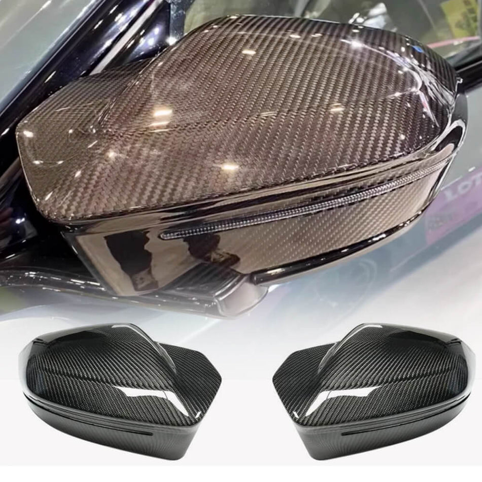 BMW 5 Series I5 G60 G61 G68 7 Series G70 X3 G45 2024 Mirror Covers Pair LHD Carbon Fiber-Ahacarbon