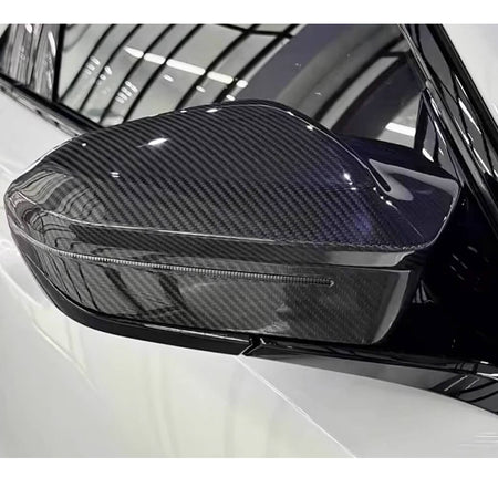 BMW 5 Series I5 G60 G61 G68 7 Series G70 X3 G45 2024 Mirror Covers Pair LHD Carbon Fiber-Ahacarbon