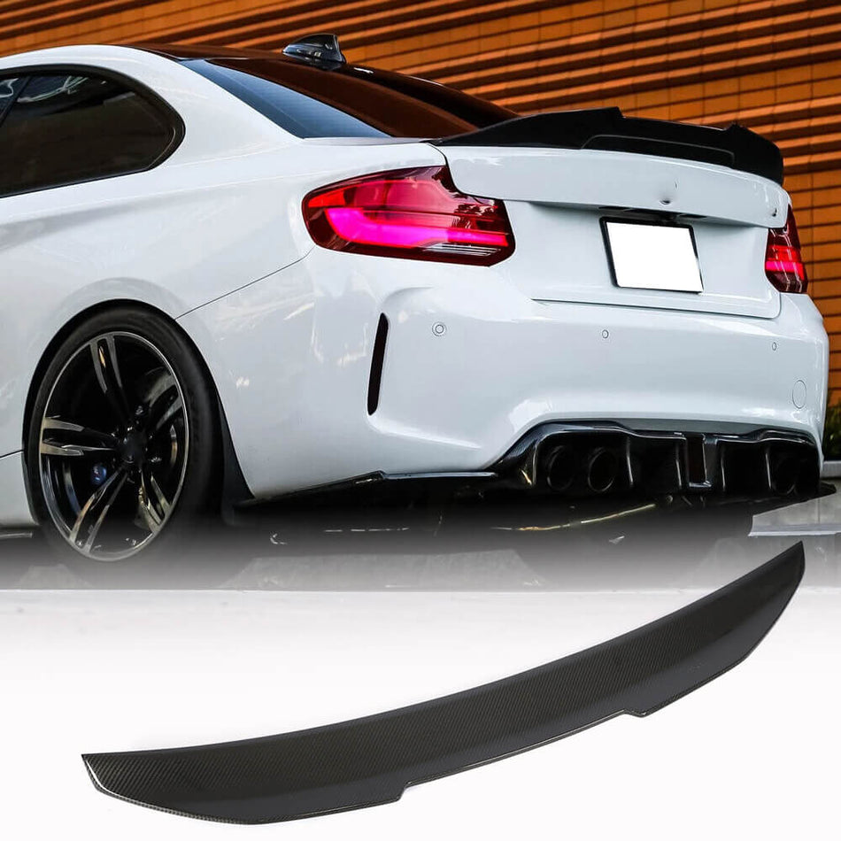 BMW 5 Sereis E39 1996-2003 Rear Trunk Spoiler Carbon Fiber-Ahacarbon