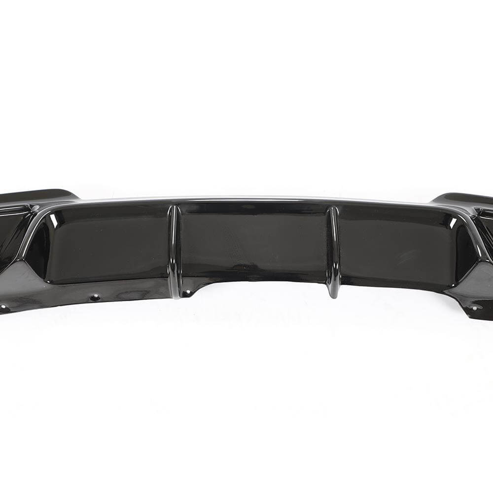 BMW 5 Series F10 2011-2016 528i 530i 535i 550i M-Sport FRP Gloss Black Rear Bumper Diffuser-Ahacarbon