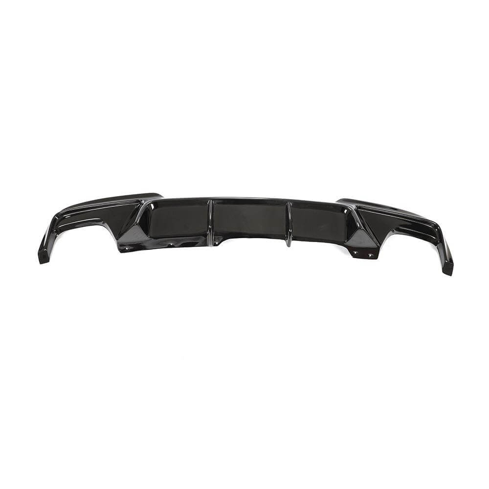 BMW 5 Series F10 2011-2016 528i 530i 535i 550i M-Sport FRP Gloss Black Rear Bumper Diffuser-Ahacarbon