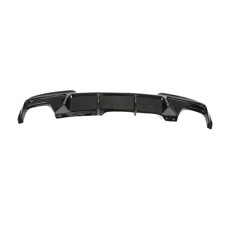 BMW 5 Series F10 2011-2016 528i 530i 535i 550i M-Sport FRP Gloss Black Rear Bumper Diffuser-Ahacarbon