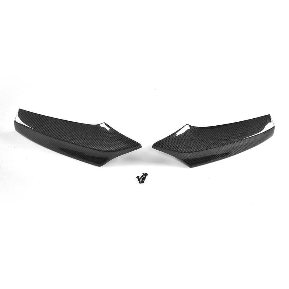 BMW 5 Series F10 F11 M Sport 530i 535i 550i 2011-2016 Front Bumper Splitters Carbon Fiber-Ahacarbon