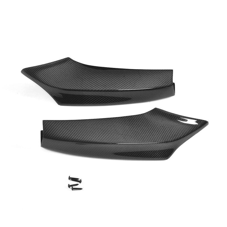 BMW 5 Series F10 F11 M Sport 530i 535i 550i 2011-2016 Front Bumper Splitters Carbon Fiber-Ahacarbon