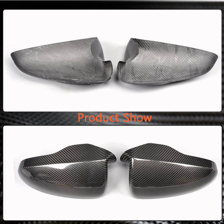 BMW 5 Series F10 M5 2012-2014 Mirror Covers Add-on Carbon Fiber-Ahacarbon