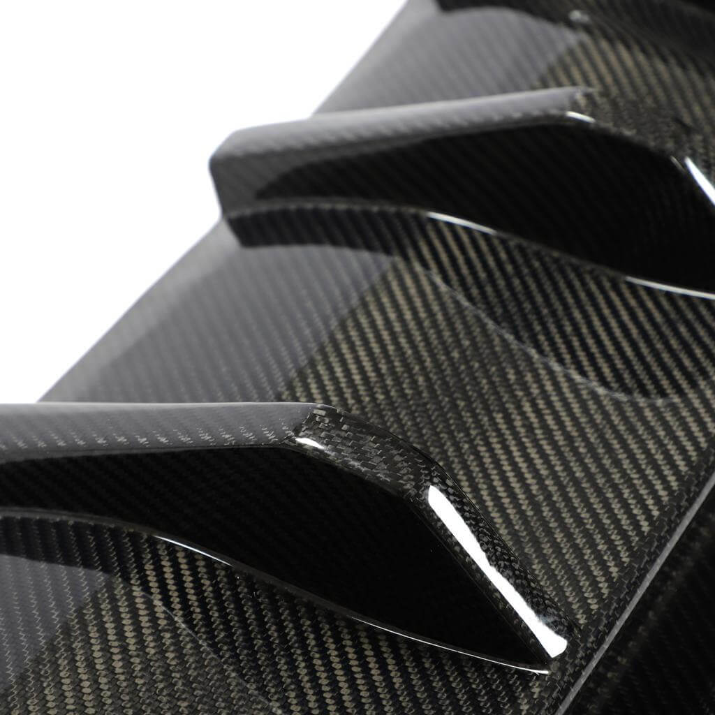 BMW 5 Series F90 M5 Pre-LCI 2018-2020 Rear Bumper Diffuser Lip Carbon Fiber-Ahacarbon