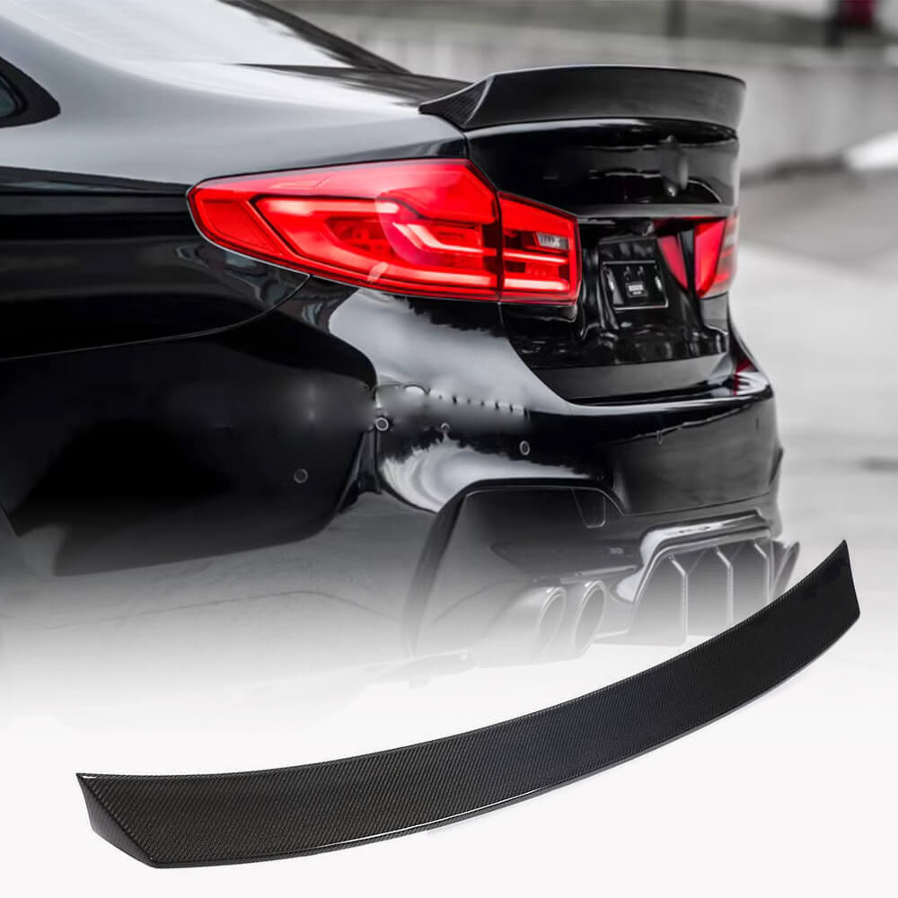 BMW 5 Series G30 G38 2017-2023 Rear Trunk Spoiler Real Carbon Fiber-Ahacarbon