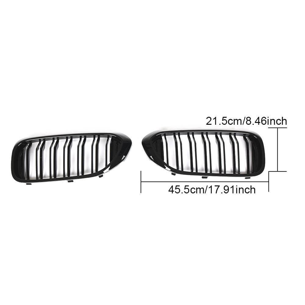 BMW 5 Series G30 G38 520i 540i F90 M5 2017-2020 Front Grille Glossy Black ABS-Ahacarbon
