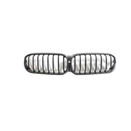 BMW 5 Series G30 G38 LCI 2021-2023 Front Grille Dry Carbon Fiber(with camera hole)-Ahacarbon