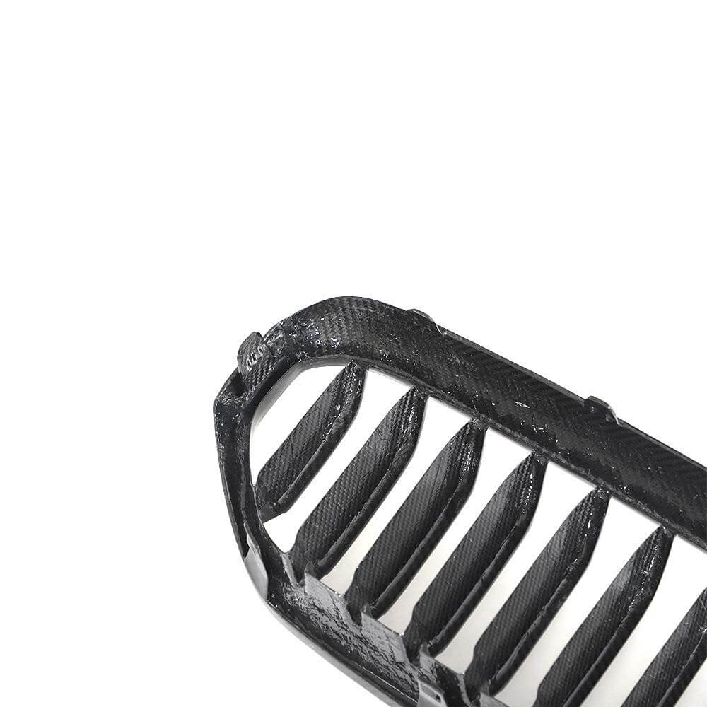 BMW 5 Series G30 G38 LCI 2021-2023 Front Grille Dry Carbon Fiber(with camera hole)-Ahacarbon