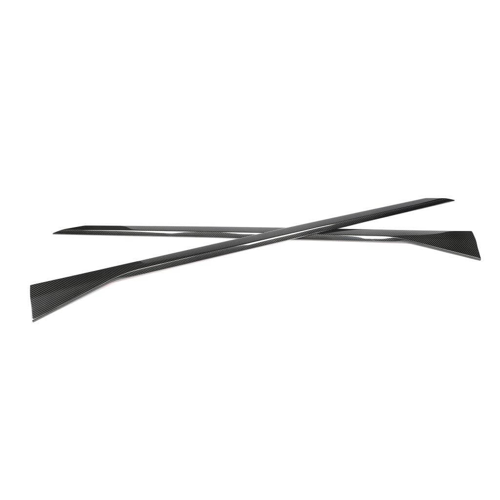 BMW 5 Series G90 G99 M5 2024-2025 Dry Carbon Fiber Side Skirts Extension Lip Spoiler-Ahacarbon