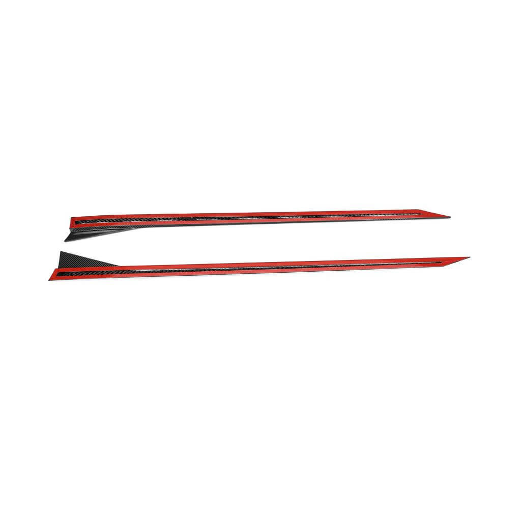 BMW 5 Series G90 G99 M5 2024-2025 Dry Carbon Fiber Side Skirts Extension Lip Spoiler-Ahacarbon
