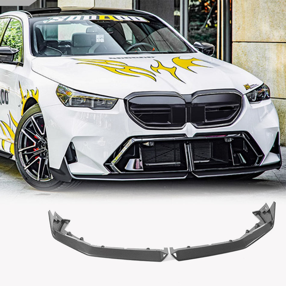 BMW 5 Series G90 G99 M5 2024UP Dry Carbon Fiber Front Bumper Lip-Ahacarbon