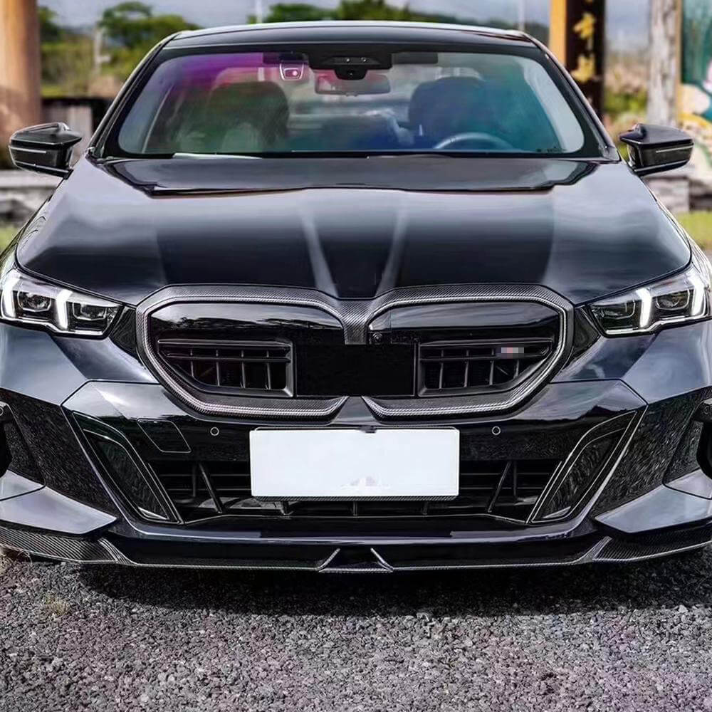 BMW 5 Series I5 G60 G68 2024UP Front Grille Dry Carbon Fiber-Ahacarbon