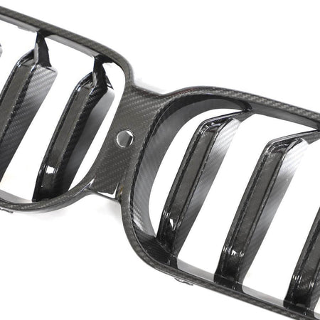BMW 6 Series GT G32 LCI 2021-2023 Front Grille Dry Carbon Fiber-Ahacarbon