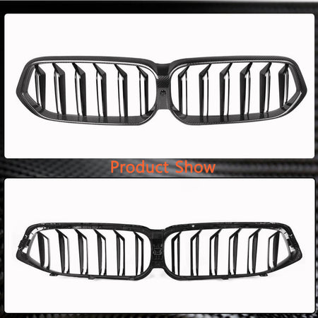 BMW 6 Series GT G32 LCI 2021-2023 Front Grille Dry Carbon Fiber-Ahacarbon