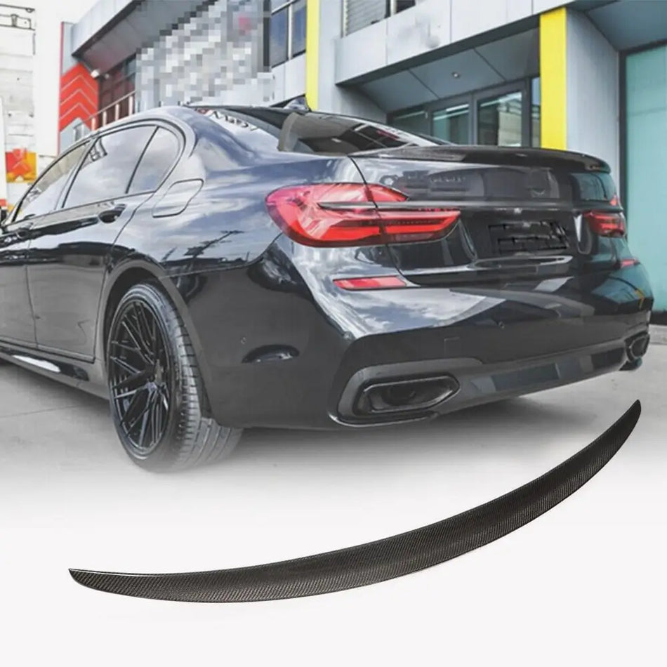 BMW 7 Series G11 G12 740i 750i 760i 2016-2023 Rear Trunk Spoiler Carbon Fiber/FRP-Ahacarbon