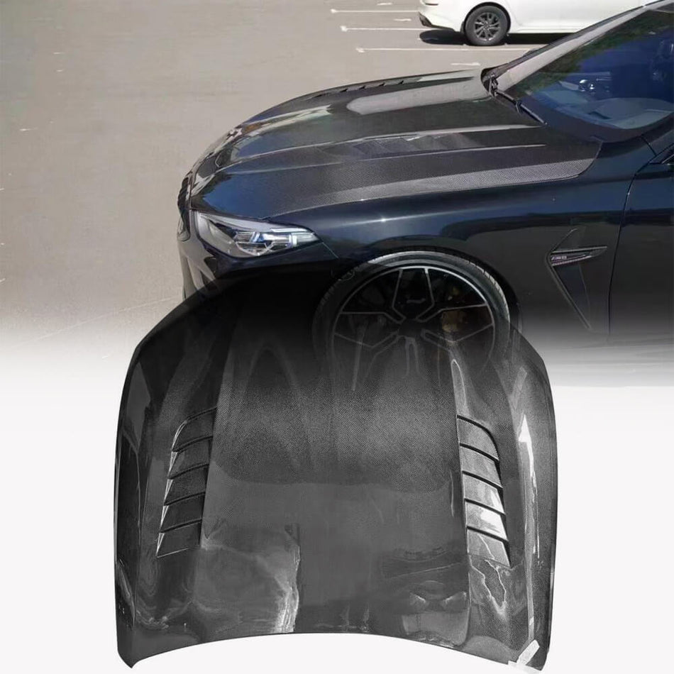 BMW 8 Series F93 M8 2019-2024 Carbon Fiber Engine Bonnet Hood Cover-Ahacarbon
