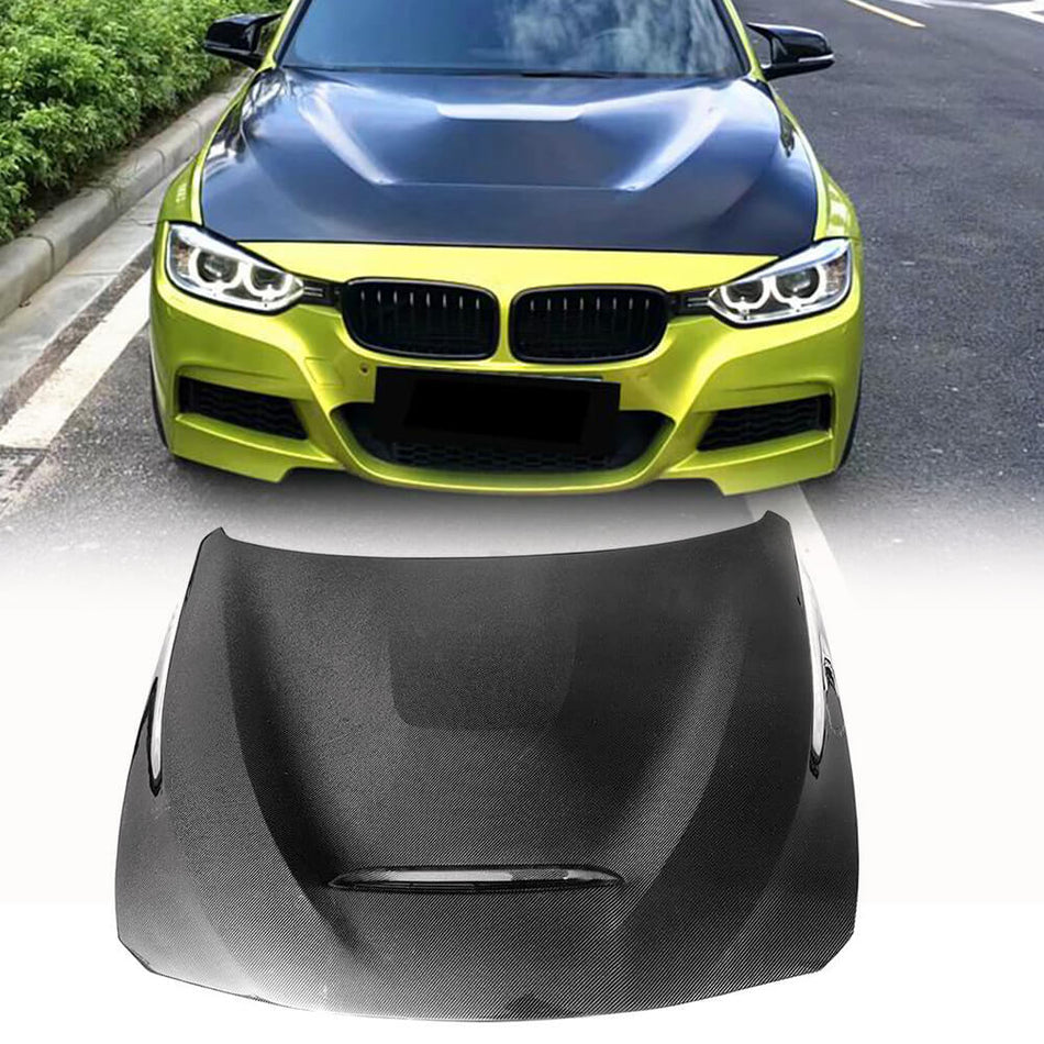 BMW F30 F31 F32 F33 F36 F80 F82 M3 M4 Engine Bonnet Hood Cover Carbon Fiber-Ahacarbon