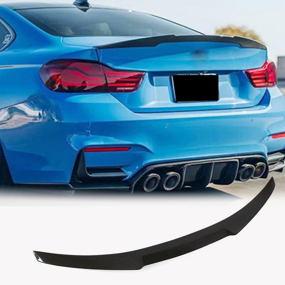 BMW F82 M4 Coupe 2014-2020 Rear Trunk Spoiler Carbon Fiber-Ahacarbon