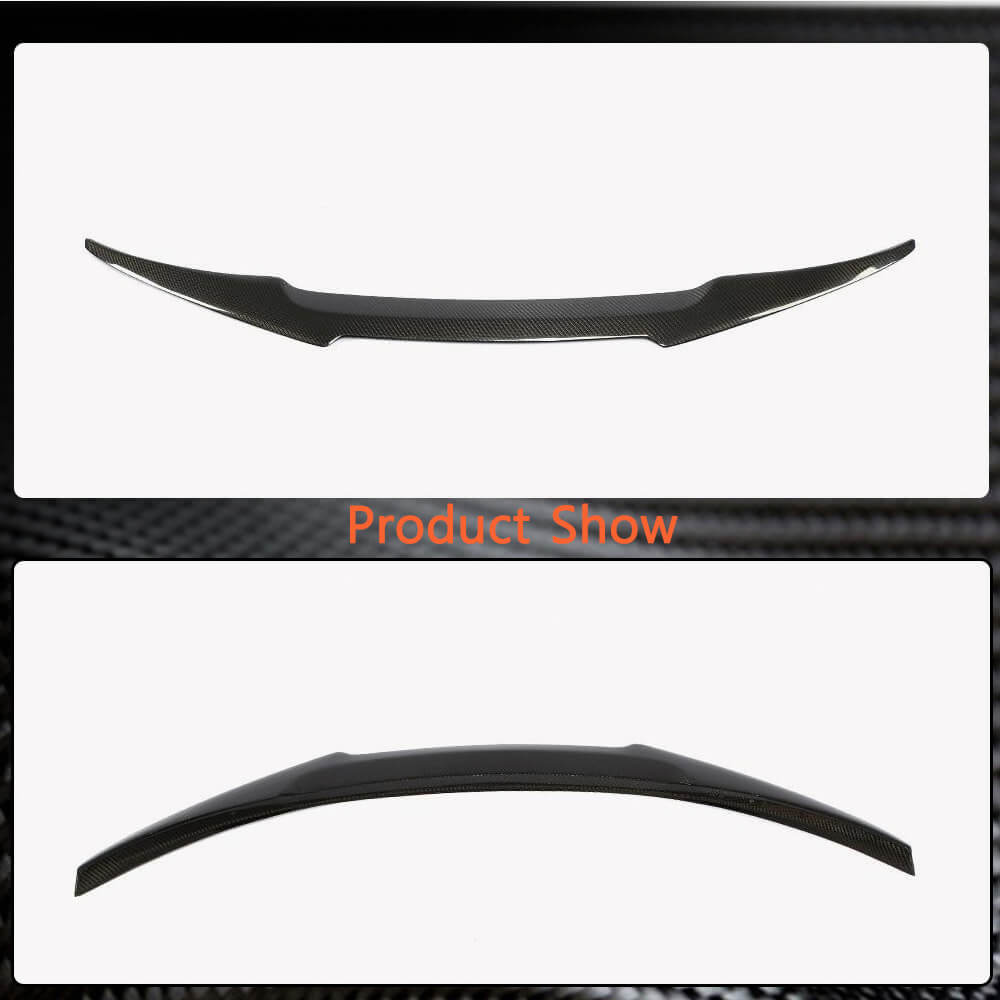 BMW F82 M4 Coupe 2014-2020 Rear Trunk Spoiler Carbon Fiber-Ahacarbon