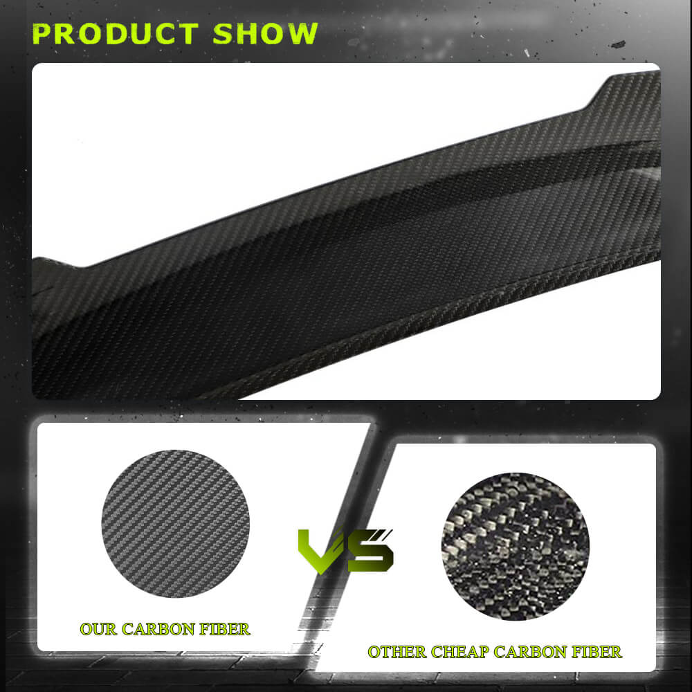 BMW F82 M4 Coupe 2015-2020 Rear Trunk Spoiler Dry Carbon Fiber-Ahacarbon