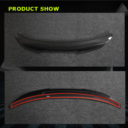 BMW F82 M4 Coupe 2015-2020 Rear Trunk Spoiler Dry Carbon Fiber-Ahacarbon