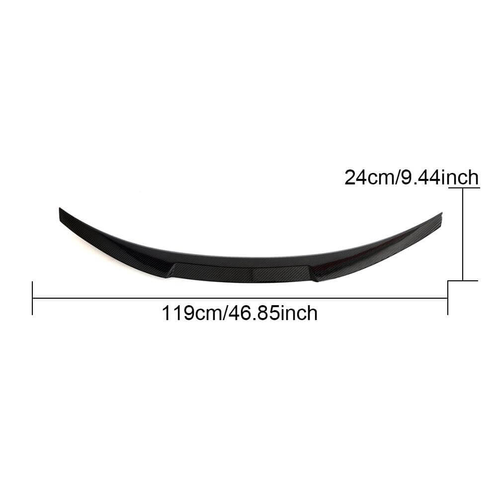 BMW F82 M4 Coupe 2015-2020 Rear Trunk Spoiler Dry Carbon Fiber-Ahacarbon