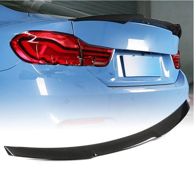 BMW F82 M4 Coupe 2015-2020 Rear Trunk Spoiler Dry Carbon Fiber-Ahacarbon