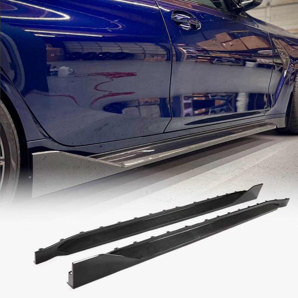BMW G80 M3 2021-2024 Side Skirts Carbon Fiber-Ahacarbon