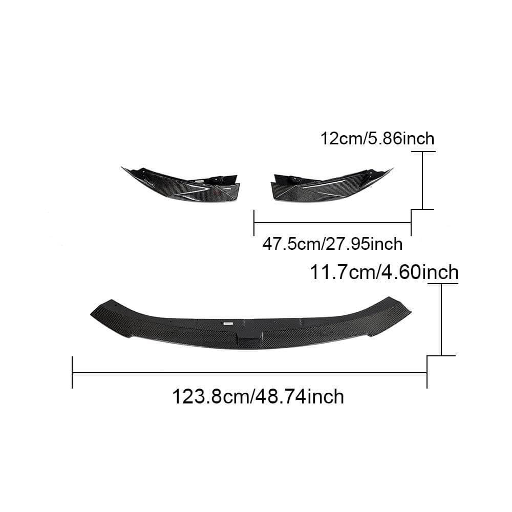 BMW G80 M3 G82 G83 M4 2021-2022 Front Bumper Lip Carbon Fiber/FRP-Ahacarbon
