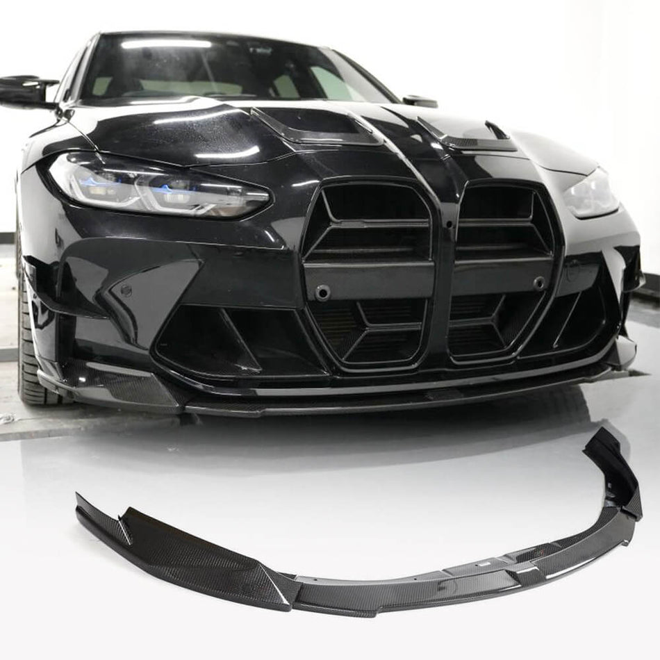 BMW G80 M3 G82 G83 M4 2021-2022 Front Bumper Lip Carbon Fiber/FRP-Ahacarbon