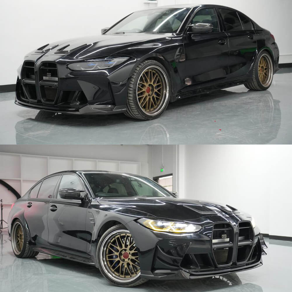 BMW G80 M3 G82 G83 M4 2021-2022 Front Bumper Lip Carbon Fiber/FRP-Ahacarbon