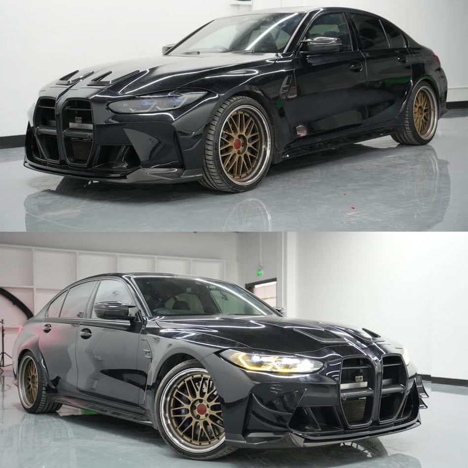 BMW G80 M3 G82 G83 M4 2021-2022 Front Bumper Lip Carbon Fiber/FRP-Ahacarbon