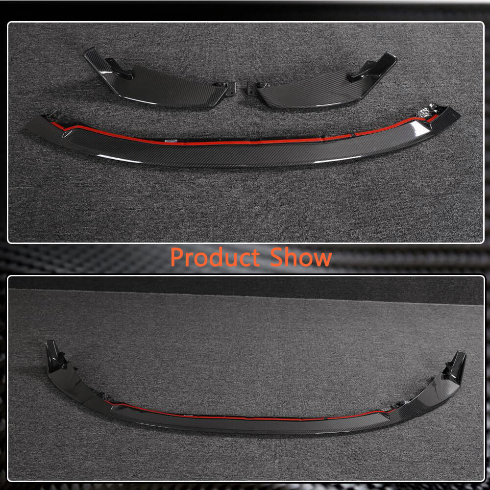 BMW G80 M3 G82 G83 M4 2021-2023 Front Bumper Lip Dry Carbon Fiber-Ahacarbon